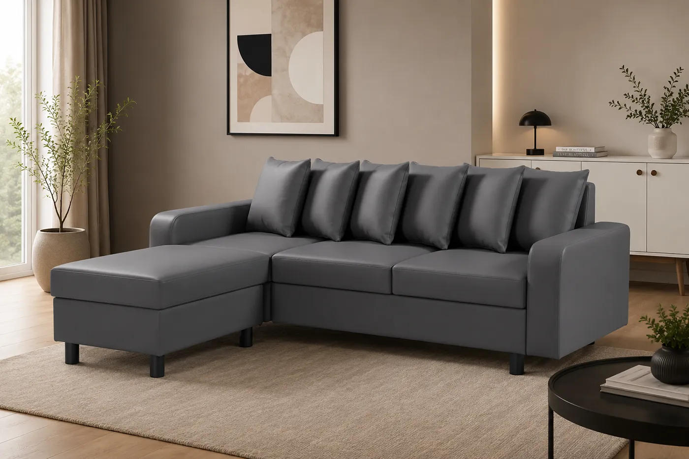 Civic Reversible Chaise Sofa | Modern L Shape Corner Sofa