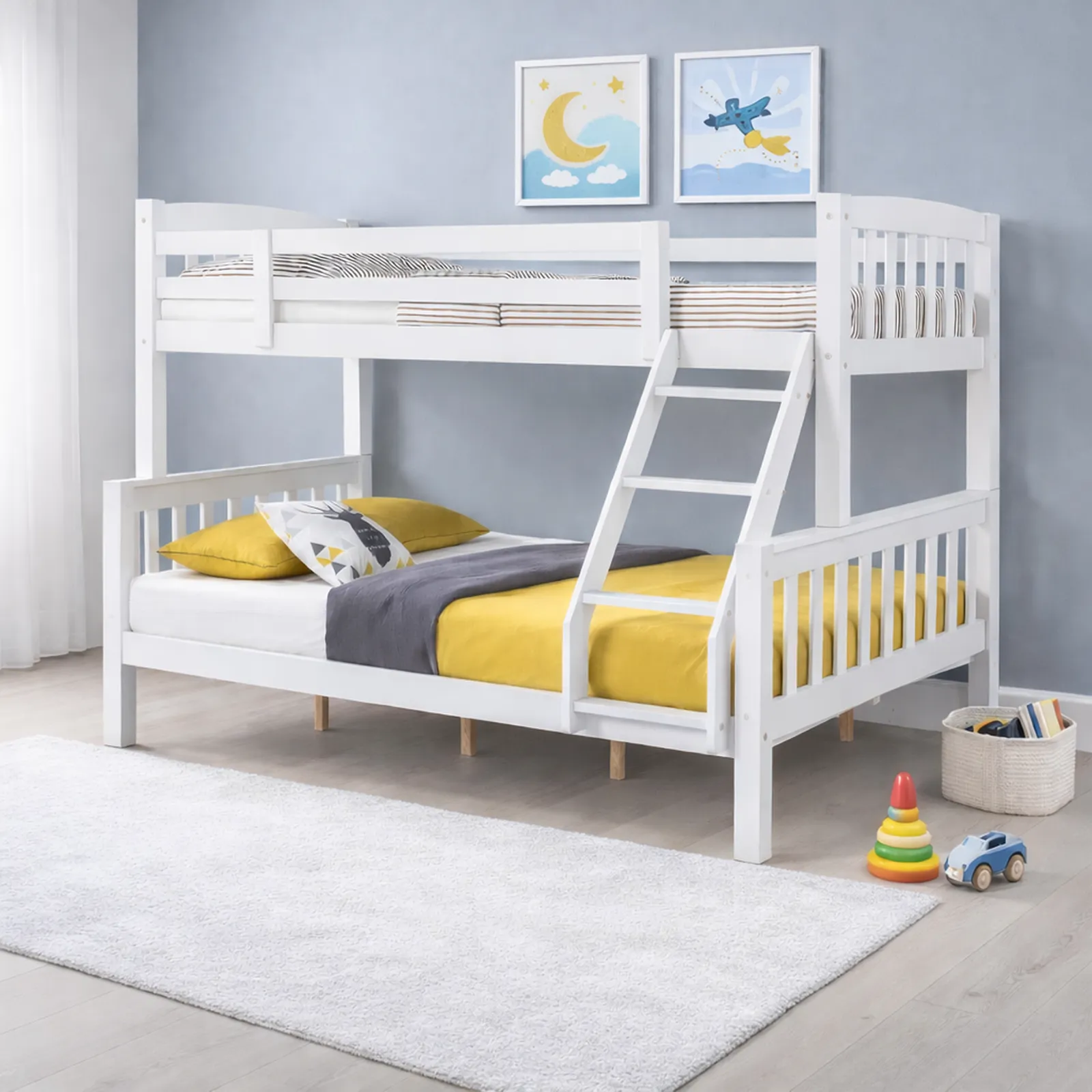 Ashbrook Solid Wood Triple Bunk Bed