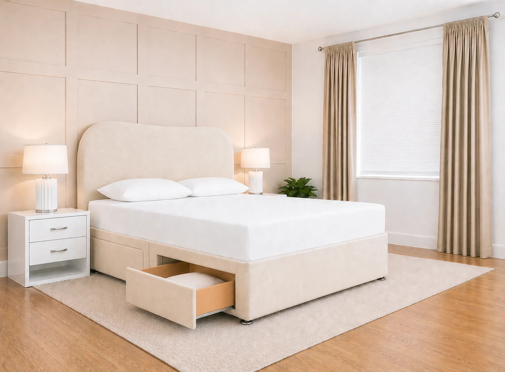 Florence Plush Velvet Divan Bed Base
