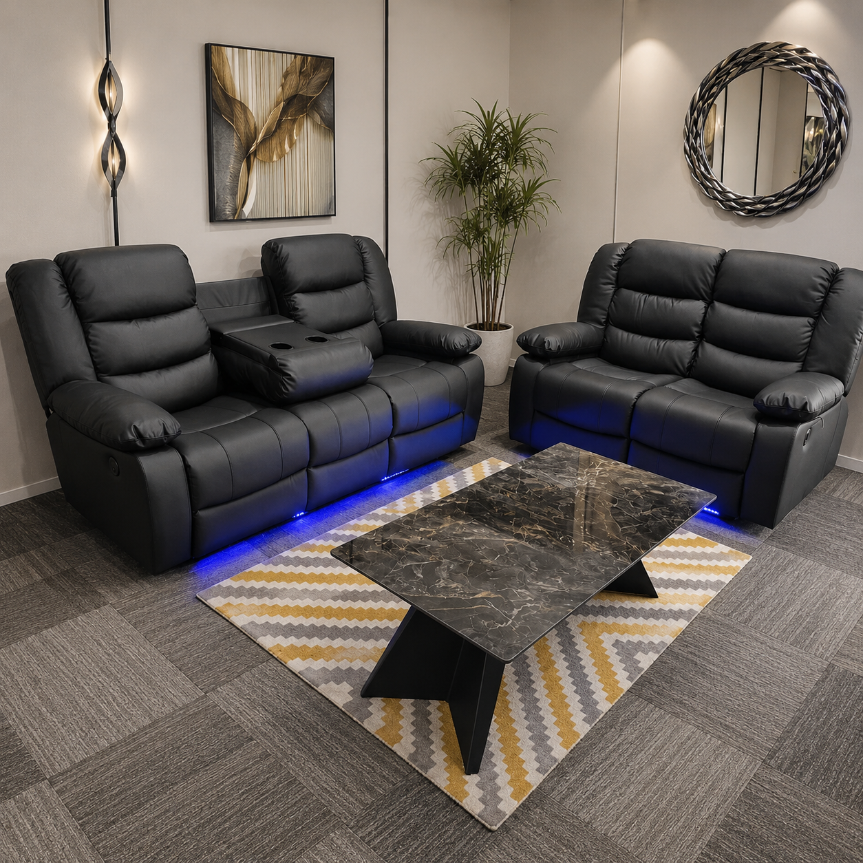 ROMA ELECTRIC 3 + 2 SEATER RECLINER