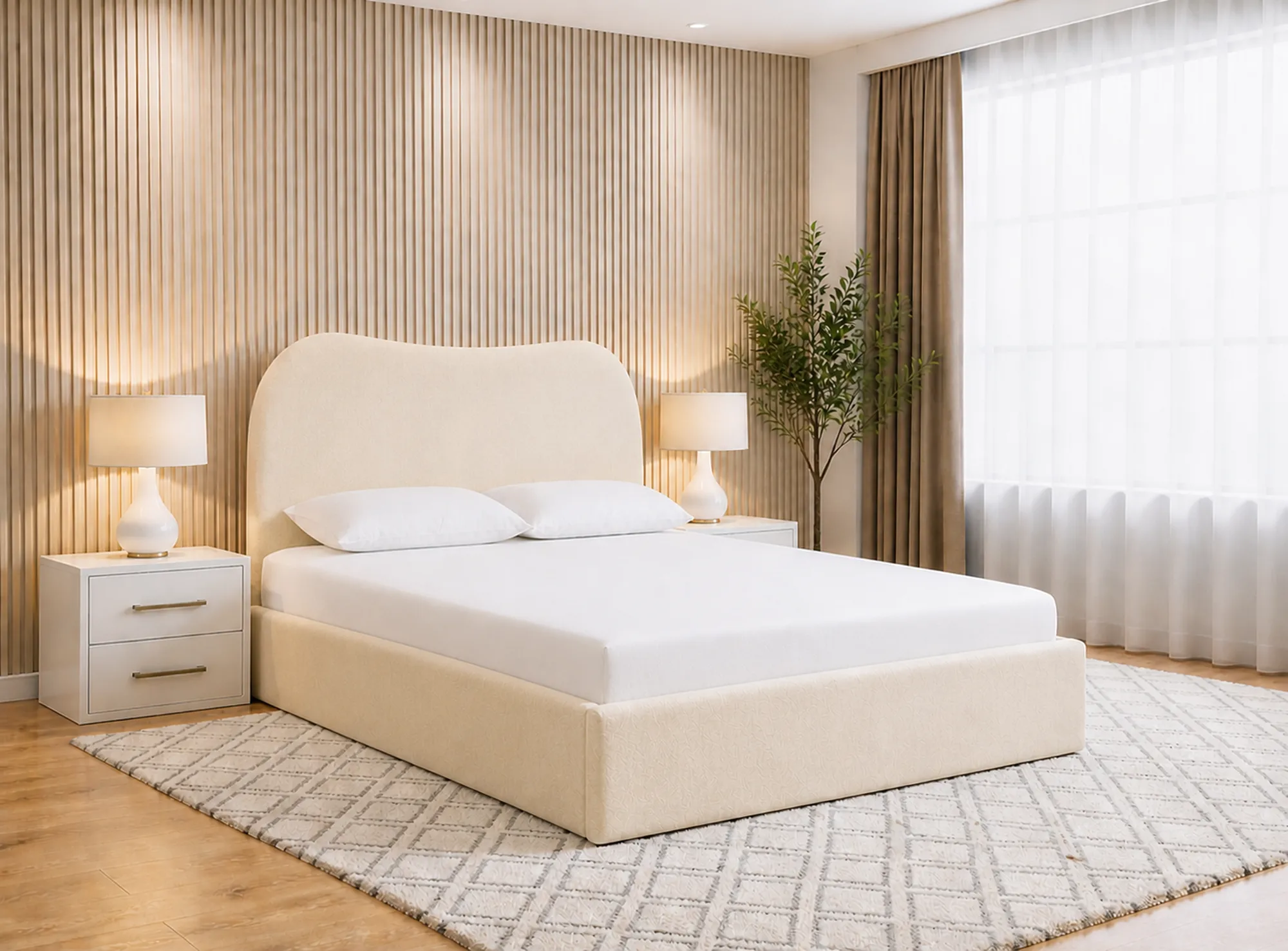 Florence Upholstered Ottoman Bed Frame with End Lift Storage