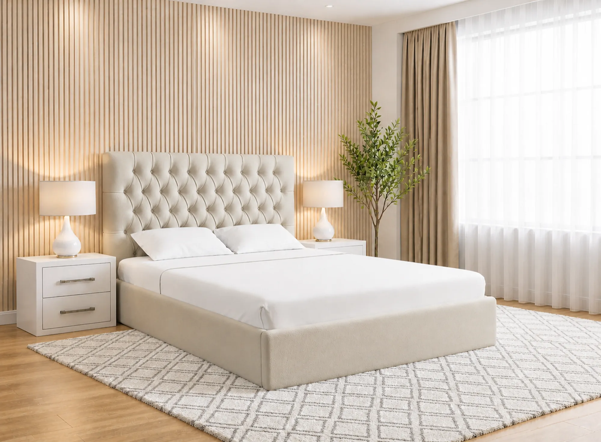 Royale Chesterfield Upholstered Bed Frame